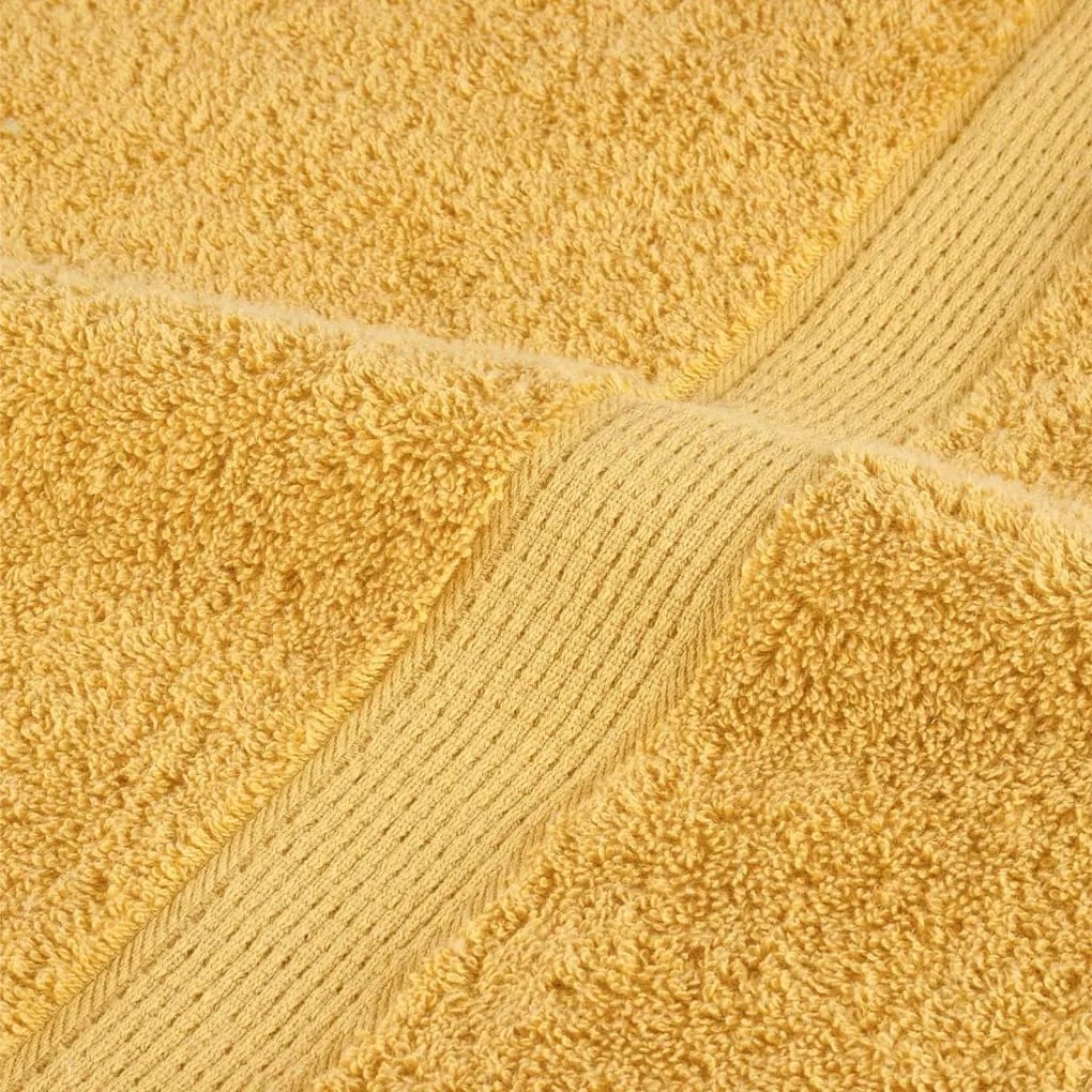 Πετσέτες Μπάνιου Premium SOLUND 2 Τεμ Χρυσή 100x150εκ 600γρ/μ² 137287