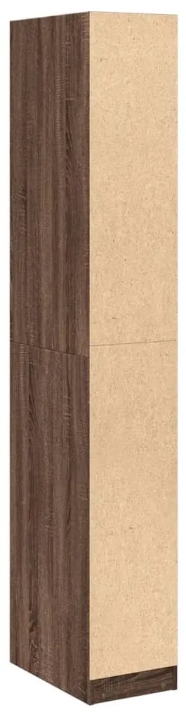 vidaXL Ντουλάπα Καφέ Δρυς 30x50x200 εκ. από Επεξεργασμένο Ξύλο