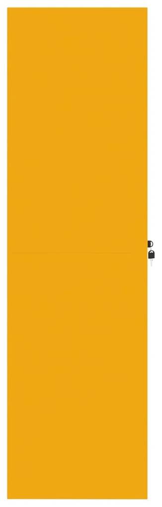 vidaXL Ντουλάπι αποθήκευσης 2 pcs Χαμομηλί κίτρινο 80 x 40 x 140 εκ