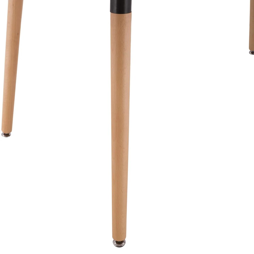 Σετ τραπεζαρίας LUCIEN C21183 5τμχ σε Φυσικό MDF TOP & Ξύλο Οξιάς 120x80x73 εκ.