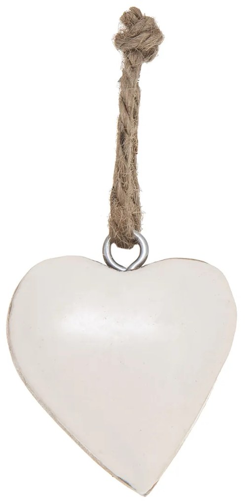 Στολίδι Χριστουγεννιάτικο (6εκ.) A-S Heart White 162940N