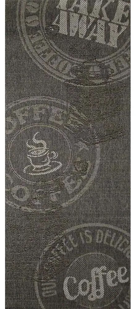 Χαλάκι Κουζίνας Natura 34562 092 Dark-Grey Βιοκαρπέτ 80X200cm Ψάθα