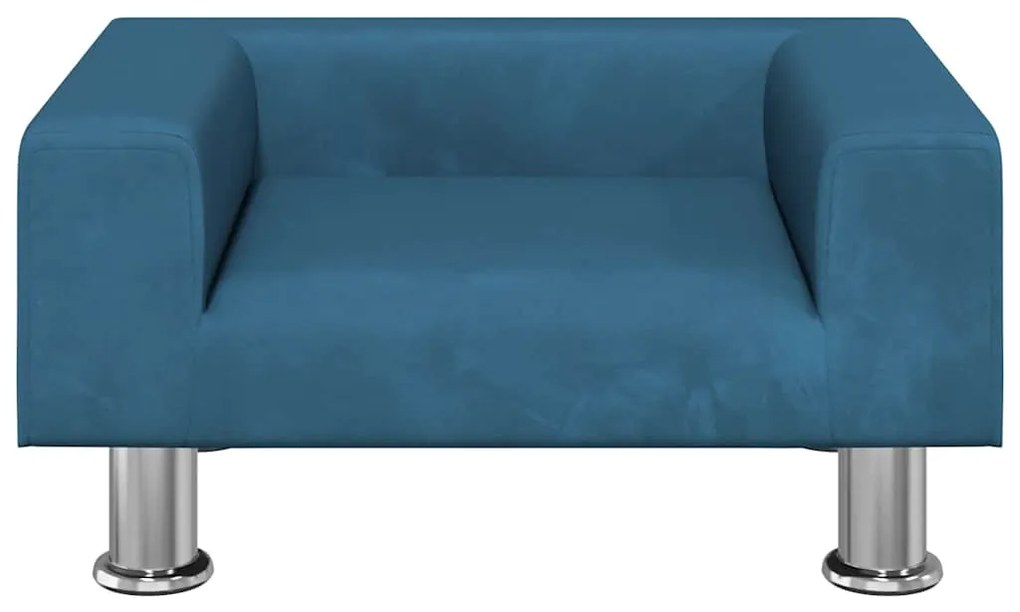 vidaXL Κρεβάτι Σκύλου Μπλε 50 x 40 x 26,5 εκ. Βελούδινο