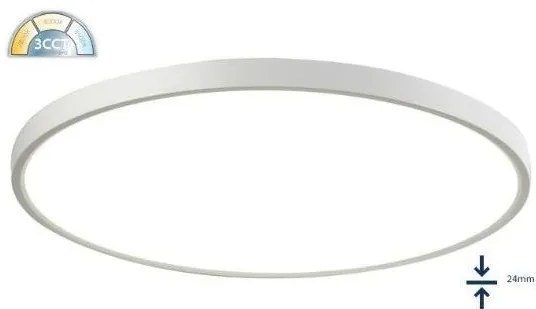 Πλαφονιέρα Οροφής Στρογ LED 3CCT 45W Φ60 ΦOS_ME-05-00452-1-Λευκό 05-00452-1