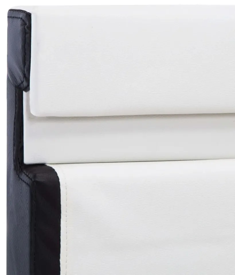 Πλαίσιο Κρεβατιού με LED Λευκό 120x200 εκ. από Συνθετικό Δέρμα - Λευκό