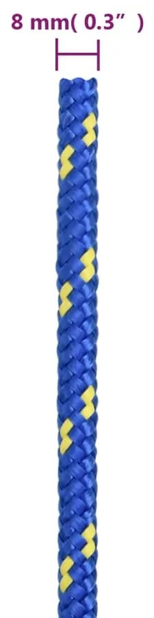 vidaXL Σχοινί Ναυτιλίας Μπλε 8 χιλ. 50 μ. από Πολυπροπυλένιο
