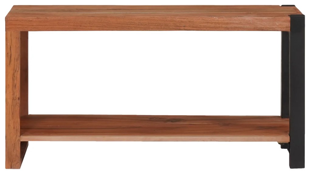 vidaXL Βιβλιοθήκη Καφέ, Μαύρο 80 x 30 x 110 εκ. Στερεό Ξύλο Ακακίας