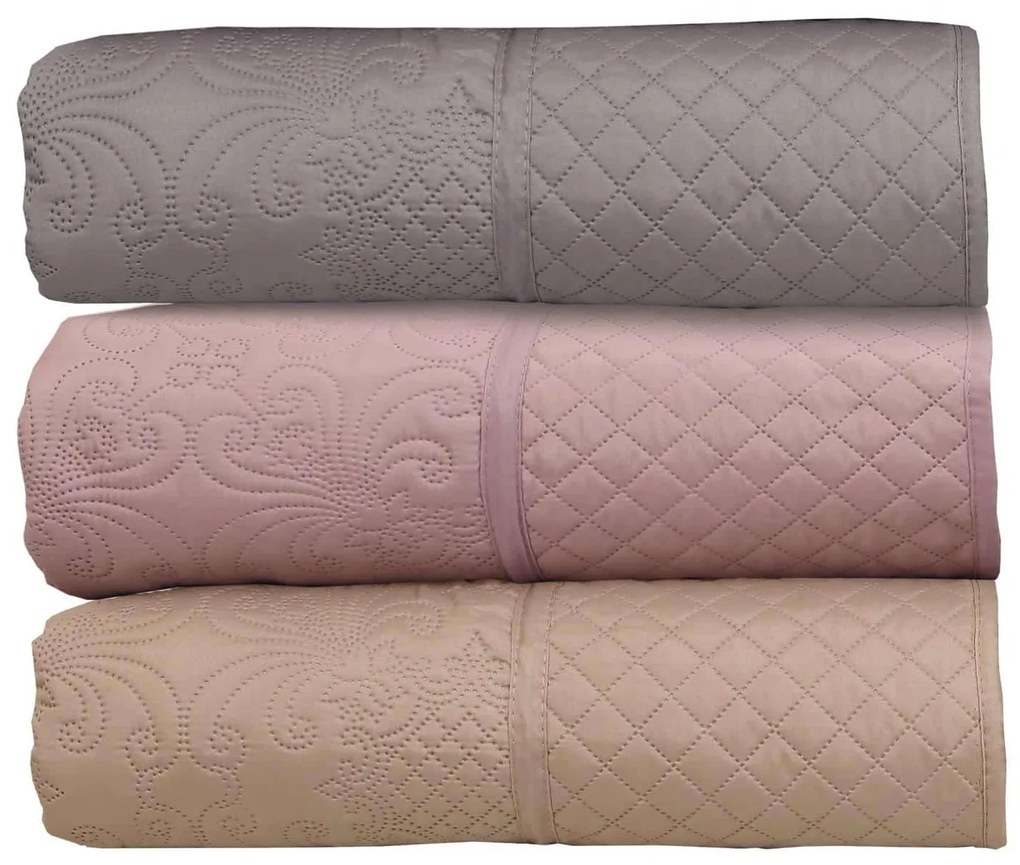 Σετ Κουβερτώριο Υπέρδιπλο 220x240 Olivia Blush Pink Anna Riska