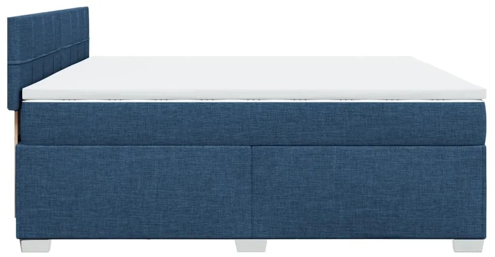 ΚΡΕΒΑΤΙ BOXSPRING ΜΕ ΣΤΡΩΜΑ ΜΠΛΕ 200X200 ΕΚ. ΥΦΑΣΜΑΤΙΝΟ 3288301