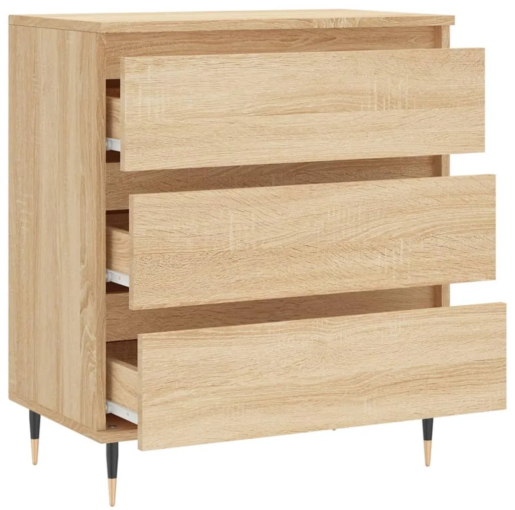 vidaXL Συρταριέρα Sonoma Δρυς 60x35x70 εκ. Επεξεργασμένο Ξύλο