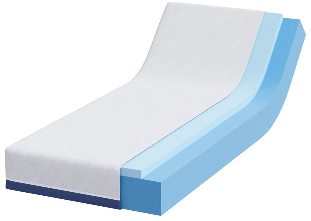 vidaXL Στρώματα Λευκό, Μπλε 70 x 200 cm