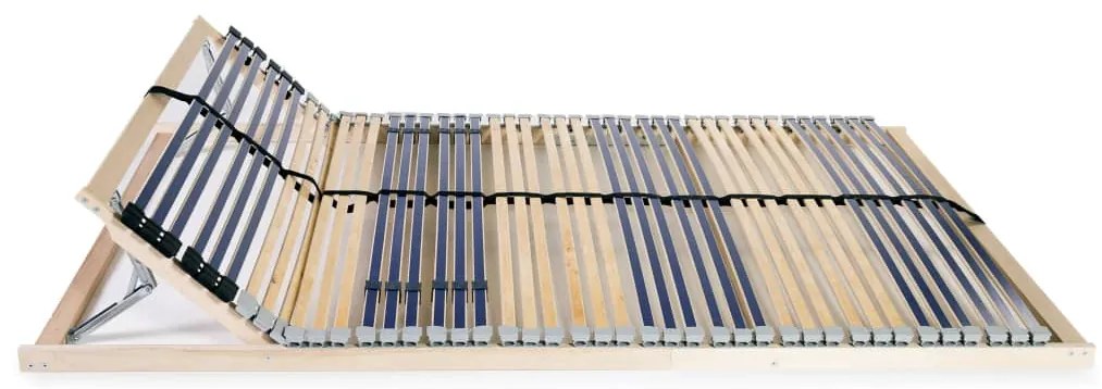 vidaXL Τελάρο Κρεβατιού με 42 Σανίδες & 7 Ζώνες 120 x 200 εκ.