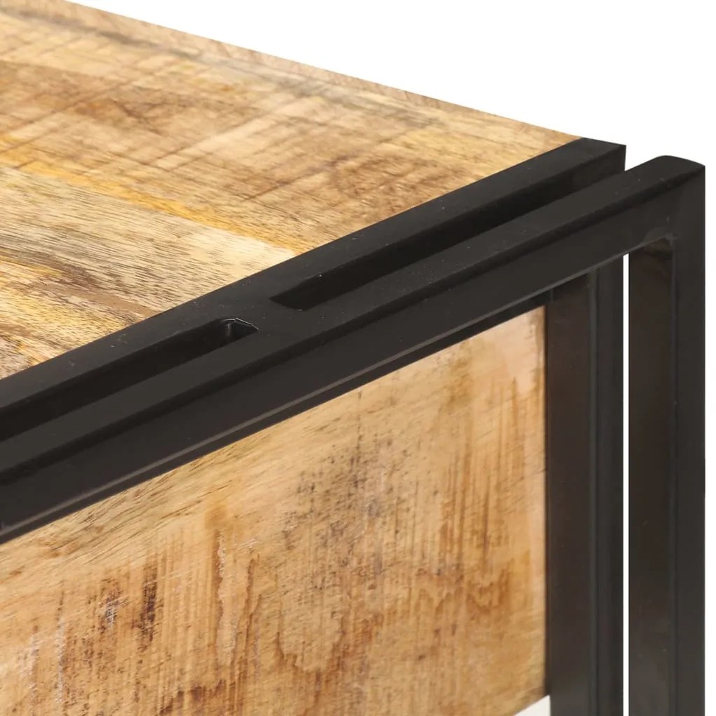 vidaXL Κονσόλα 120 x 30 x 75 εκ. από Μασίφ Ακατέργαστο Ξύλο Μάνγκο