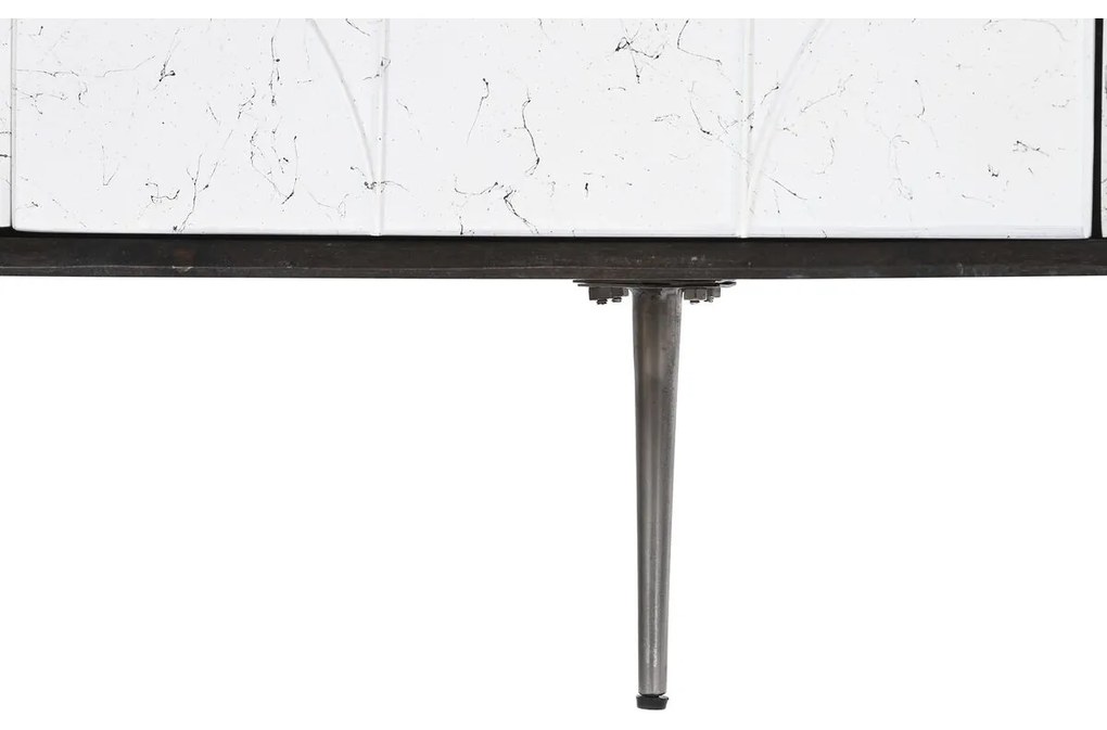 Σκευοθήκη DKD Home Decor Λευκό Σκούρο καφέ Ξύλο από Μάνγκο 150 x 43 x 80 cm