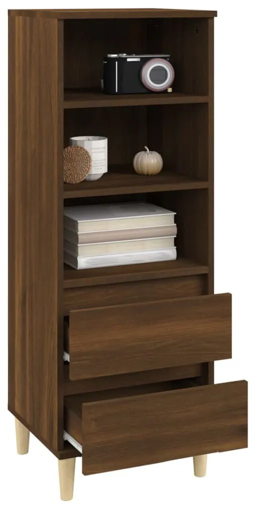 vidaXL Ντουλάπι Καφέ Δρυς 40x36x110 εκ. από Επεξεργασμένο Ξύλο