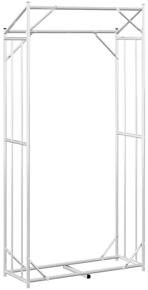 vidaxL Ράφι για καυσόξυλα με κάλυμμα βροχής 100x40x200 εκ.