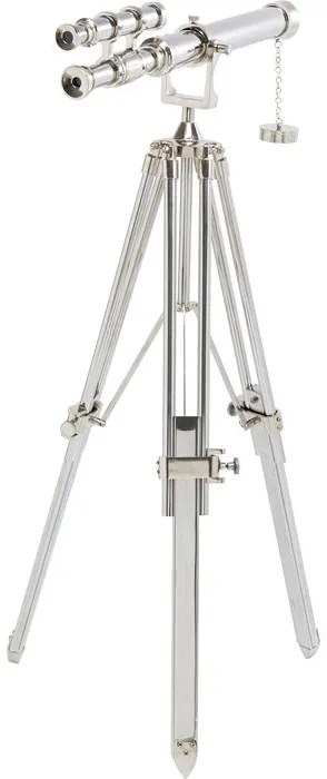 Διακοσμητικό Δαπέδου Τηλεσκόπιο Ασημί 71x49x125 εκ. - Ασημί