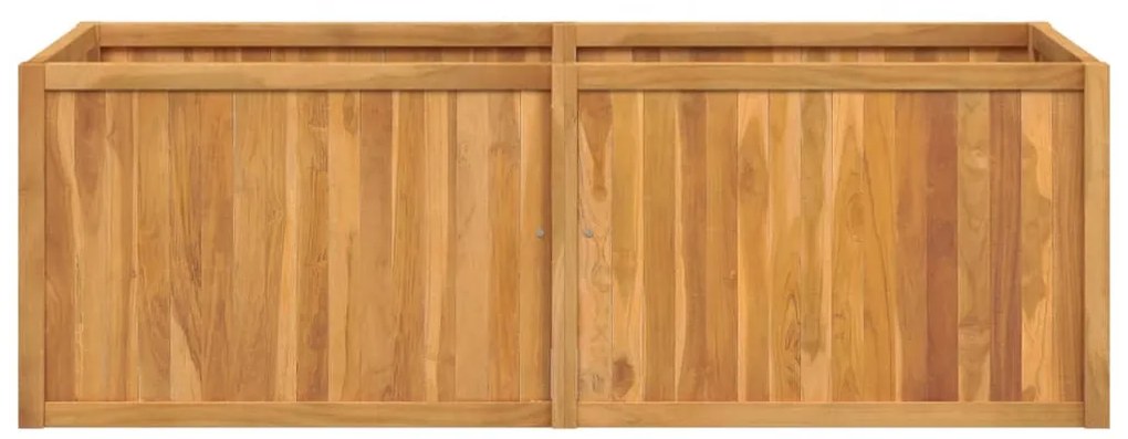 vidaXL Ζαρντινιέρα Υπερυψωμένη 150 x 50 x 50 εκ. από Μασίφ Ξύλο Teak