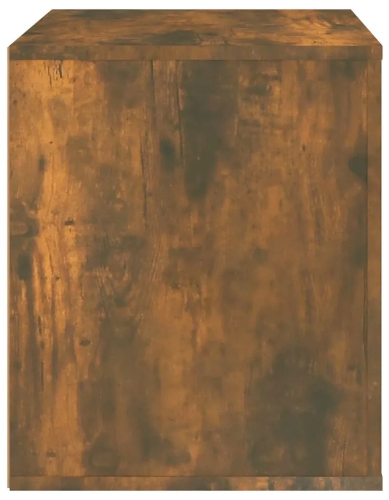 vidaXL Κομοδίνο Καπνιστή Δρυς 50 x 39 x 47 εκ.