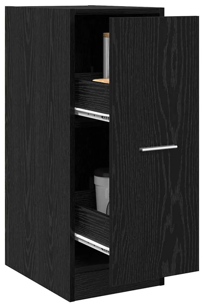 vidaXL Φαρμακοποιϊκή Ντουλάπα Μαύρη δρυς 30 x 41 x 77.5 εκ