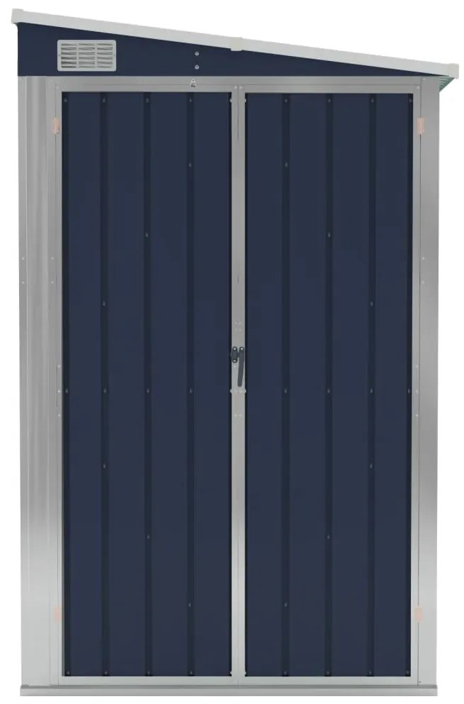 vidaXL Αποθήκη Κήπου Επιτοίχια Ανθρακί 118 x 288 x 178 εκ από Ατσάλι