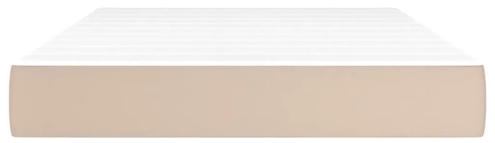 vidaXL Στρώμα με Pocket Springs Καπουτσίνο 120x200x20 εκ. Συνθ. Δέρμα