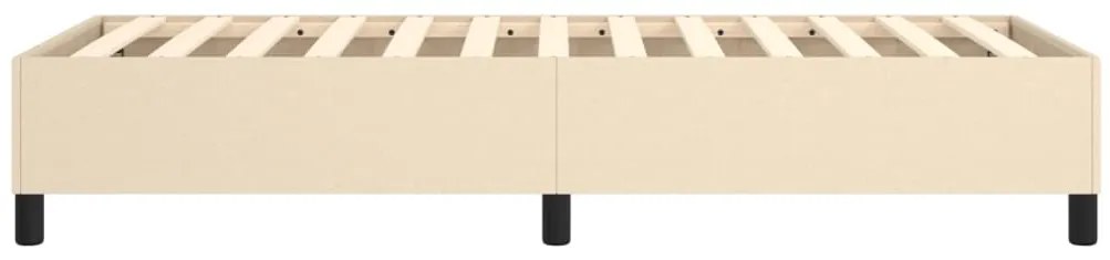 vidaXL Πλαίσιο κρεβατιού χωρίς στρώμα Κρέμα 80x200 cm Ύφασμα