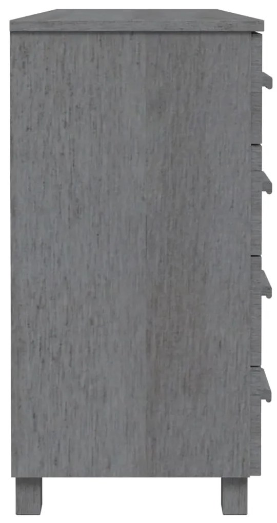 vidaXL Συρταριέρα HAMAR Σκ. Γκρι 113 x 40 x 80εκ. Μασίφ Ξύλο Πεύκου