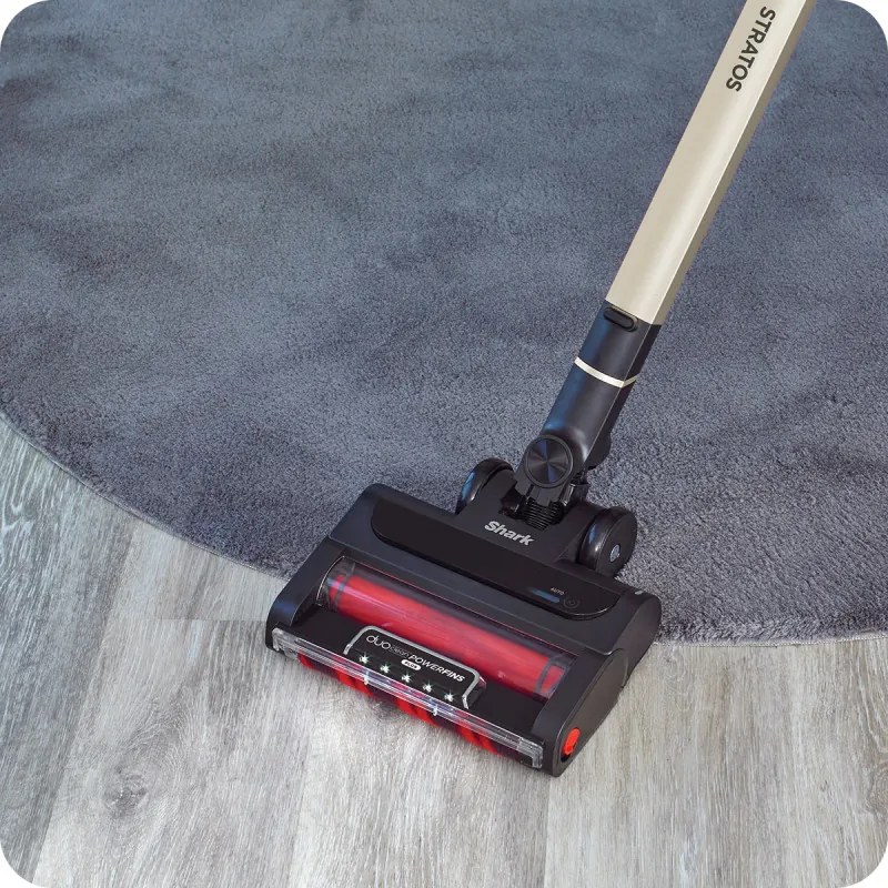 Σκούπα όρθια Shark Stratos True Pet Flexology IZ400EUT, 309W, 0.7L, 60 λεπτά αυτονομία, Clean Sense IQ, Pet Pro, LED, Powerfins, Dark Grey/Champagne