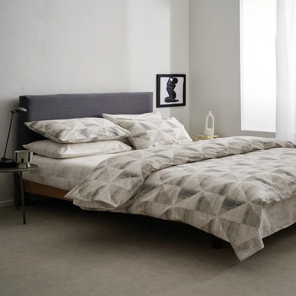 Σεντόνια Vilma-1 (Σετ 3τμχ) Grey Vesta Home Μονό 170x260cm 100% Βαμβάκι