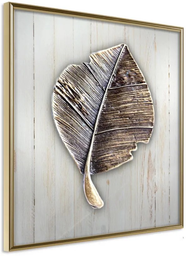 Αφίσα - Metal Leaf - 30x30 - Χρυσό - Χωρίς πασπαρτού