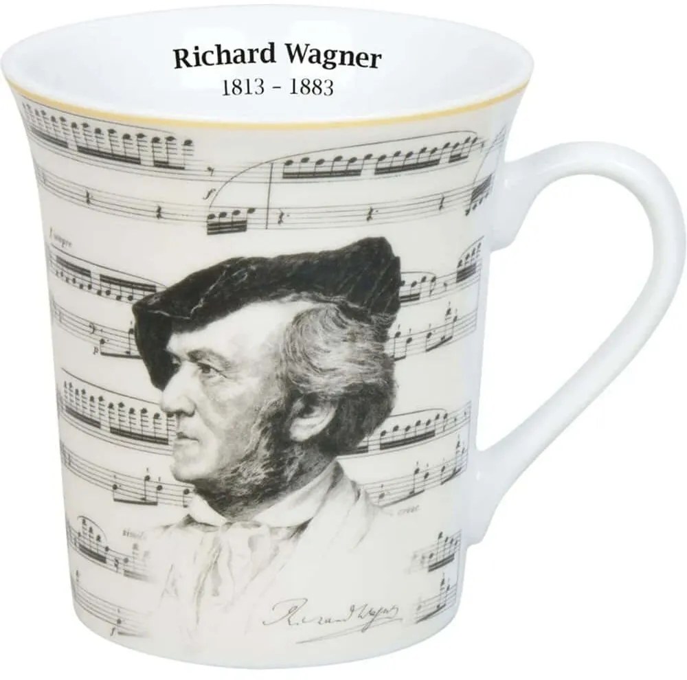 Κούπα Wagner Composers Music 1111002941 410ml White-Black Könitz Πορσελάνη