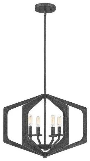 Κρεμαστό Φωτιστικό Οροφής 4xE14 Μαύρο Vanguard QZ-VANGUARD-4P-OK Elstead Lighting-QZ-VANGUARD-4P-OK-Μαύρο QZ-VANGUARD-4P-OK