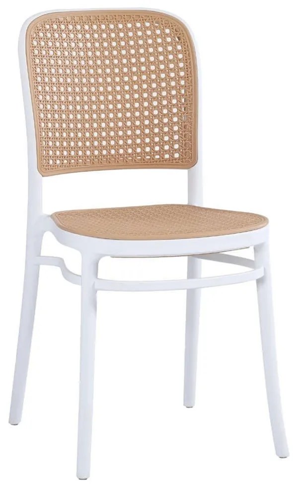 Καρέκλα Πολυπροπυλένιου HM5937.01 41x49x102cm Beige-White Polypropylene