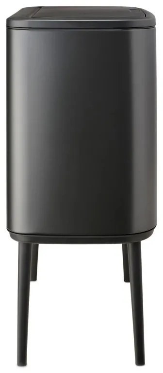 Κάδος Brabantia Bo Touch 1008857, 3x11 l, Ομαλό και αθόρυβο άνοιγμα, Μεγάλο άνοιγμα, Σκούρο γκρι