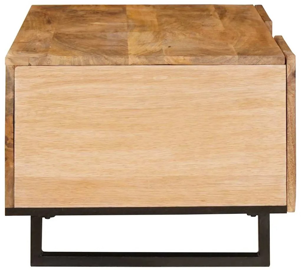 vidaXL Τραπεζάκι σαλονιού Φυσικό 100 x 54 x 40 εκ Στερεό ξύλο μάνγκο