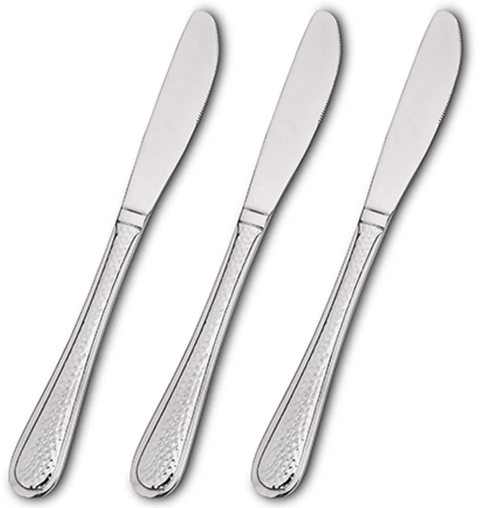 Μαχαίρια Φαγητού Siren (Σετ 3Τμχ) 29cm Inox Nava Stainless Steel