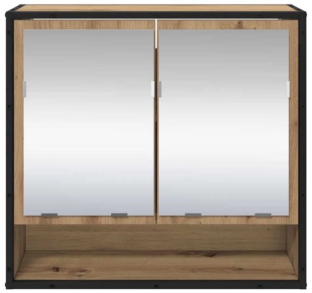 vidaXL Ράφι Τοίχου με ράφι Επιτοίχιο Artisan Oak 65 x 20 x 60 εκ