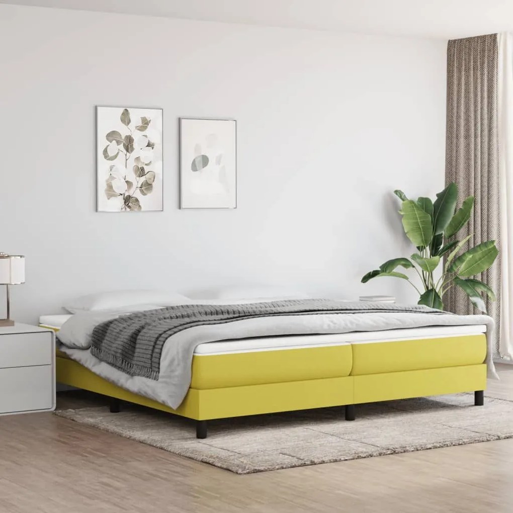 ΚΡΕΒΑΤΙ BOXSPRING ΜΕ ΣΤΡΩΜΑ ΠΡΑΣΙΝΟ 200X200 ΕΚ. ΥΦΑΣΜΑΤΙΝΟ 3144108