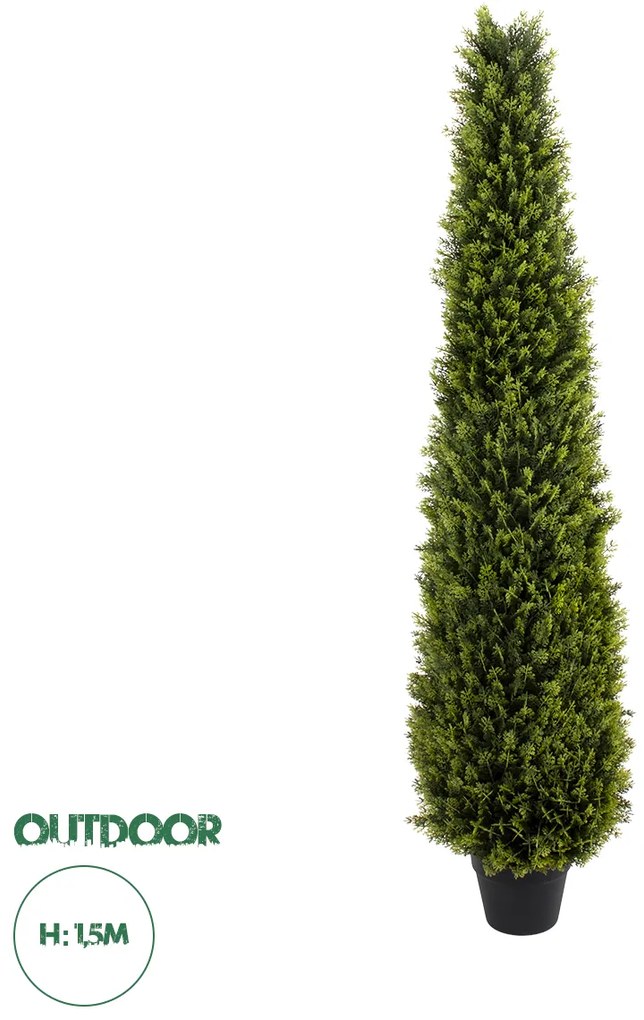 20395 GloboStar® Artificial Garden CYPRESSUS SEMPERVIRENS 20395 Τεχνητό Διακοσμητικό Φυτό Μεσογειακό Κυπαρίσσι Υ150cm