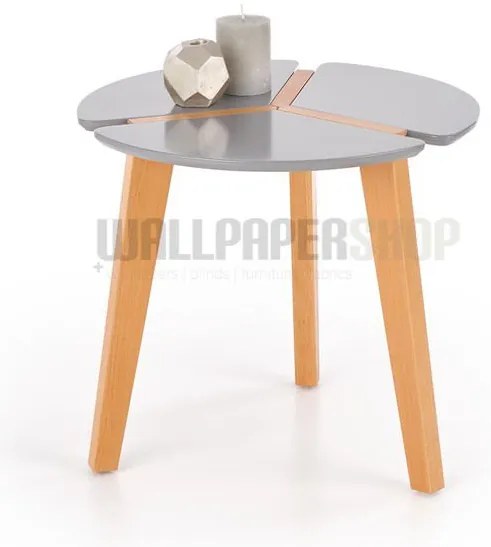 Tina Τραπεζάκι Σαλονιού Γκρι Ξύλινο 50x50x45