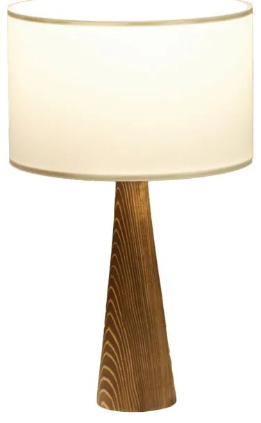 Επιτραπέζιο φωτιστικό Kalito pakoworld ivory-καφέ Φ24x45εκ