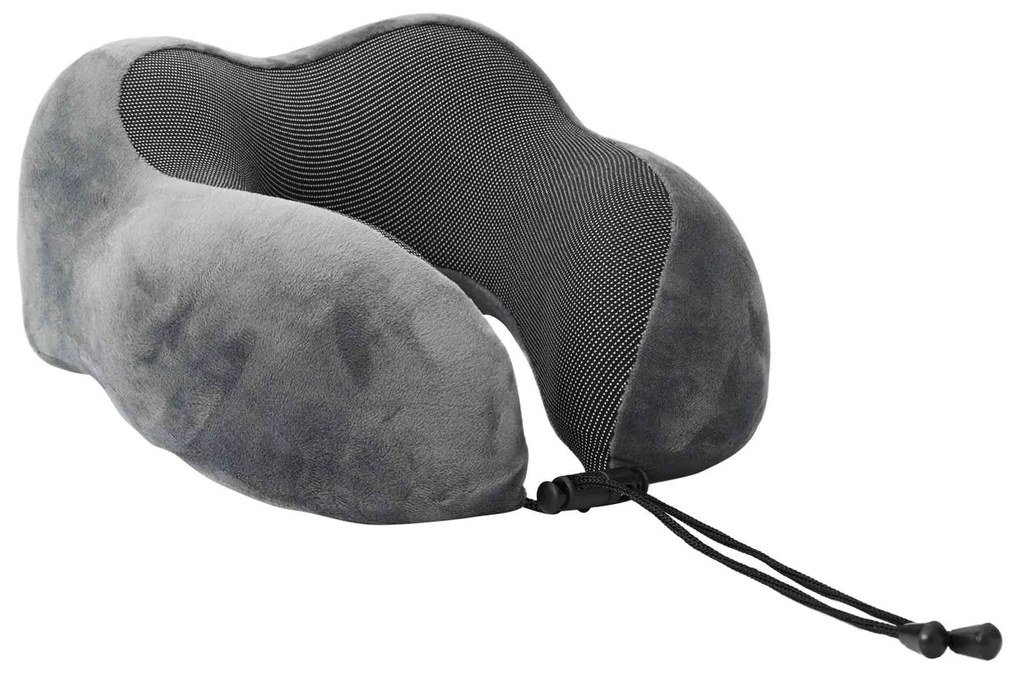 vidaXL Μαξιλάρι με μαξιλάρι Ρυθμιζόμενος Γκρι 28 x 25 x 14 εκ Βελούδο