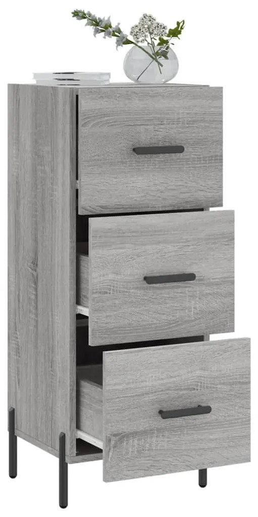 vidaXL Ντουλάπι Γκρι Sonoma 34,5x34x90 εκ. από Επεξεργασμένο Ξύλο
