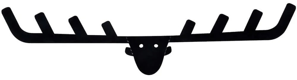 Κρεμάστρα Τοίχου Antler 891TNL3103 66x17cm Black Wallity Μέταλλο
