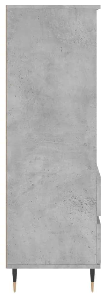 vidaXL Ντουλάπι Γκρι Σκυρ. 40x36x110 εκ. από Επεξεργασμένο Ξύλο