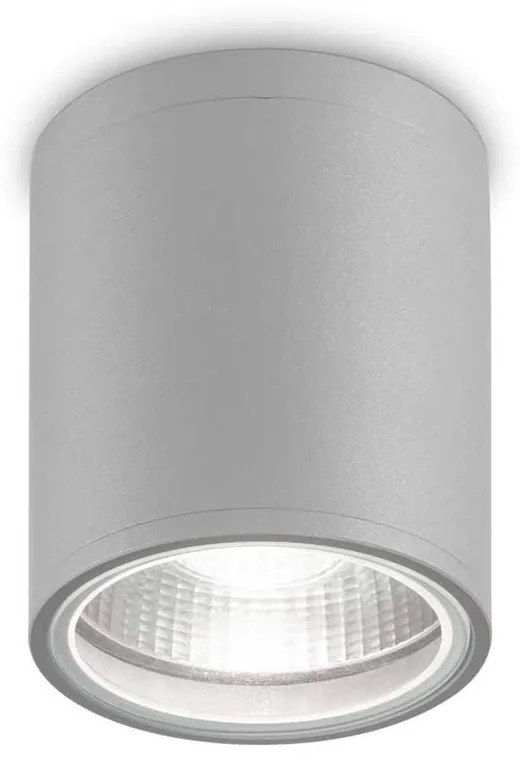 Φωτιστικό Οροφής-Σποτ Gun 163642 11x11,5cm 1xGU10 28W IP44 Grey Ideal Lux