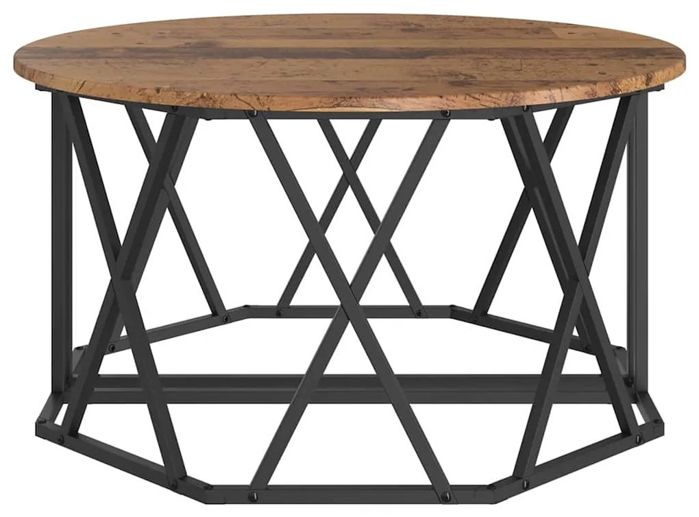 vidaXL Τραπεζάκι σαλονιού Παλαιό ξύλο 80 x 80 x 42 cm