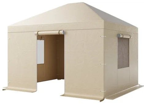 VEVOR Winter Gazebo Cover Fits 3.07 x 3.67 m Hardtop Gazebos, All-Weather Gazebo Cover with Sidewalls &amp; Windows, High-Density PE Material, Enclosed Storage Shelter Covers, Gazebos not Included