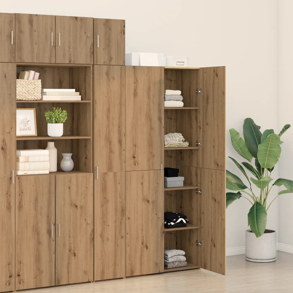 vidaXL Highboard Artisan Oak 40x42.5x185 εκ. από κατασκευασμένο ξύλο